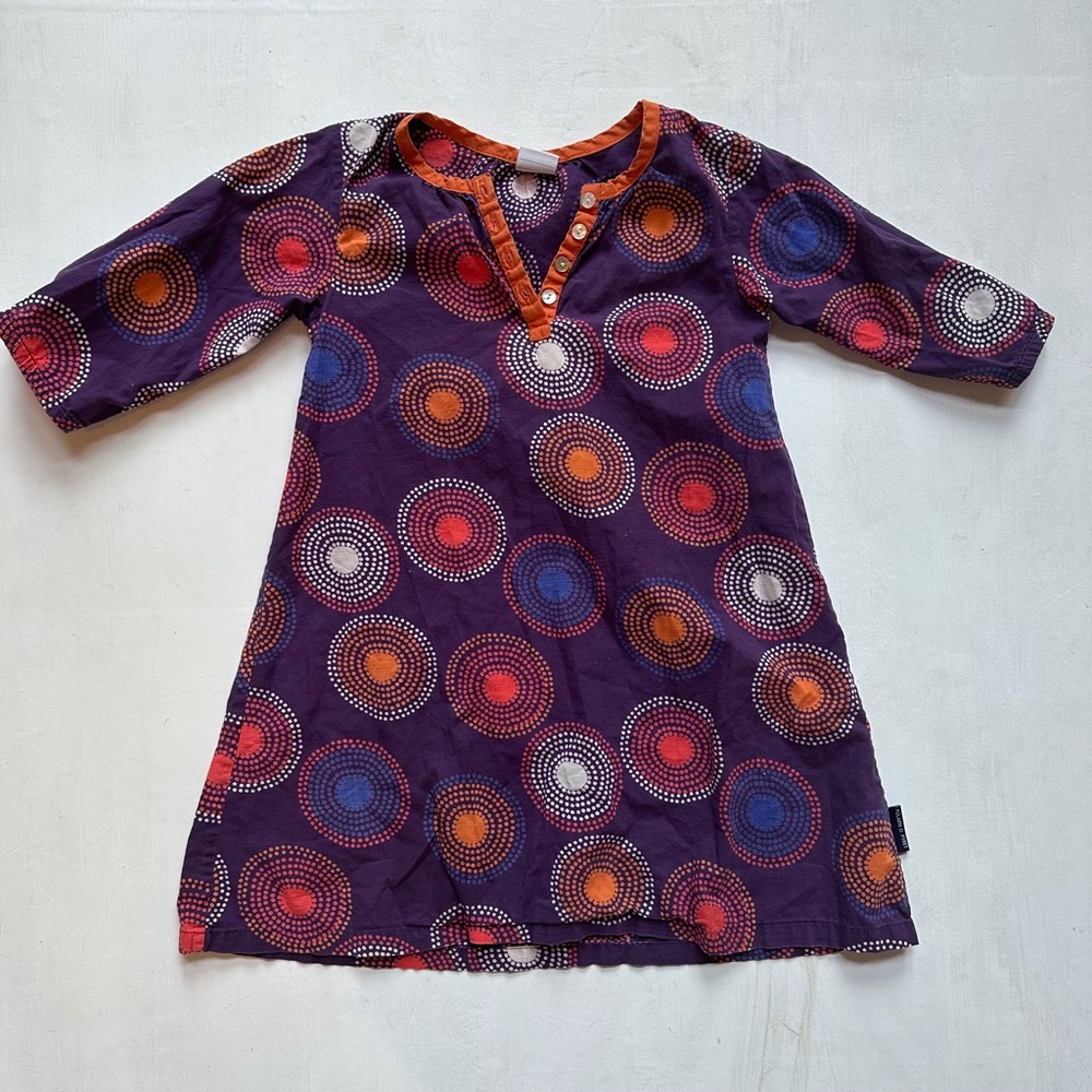 Polarn O. Pyret Purple & Orange Dress